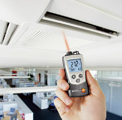 Dual function infrared thermometer